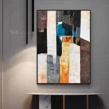Laden Sie das Bild in den Galerie-Viewer, Wall Decor Poster Handmade Abstract Art Oil Painting Modern Acrylic Frameless Hanging Picture Living Room Bedroom Porch Mural