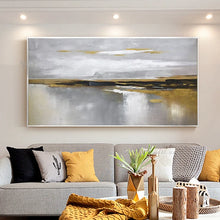 Carica l&#39;immagine nel visualizzatore della Galleria, New Abstract Art Poster 100% Handmade Canvas Wall Decor Oil Painting For Living Room Sofa Bedroom Bedside Acrylic Picture Custom