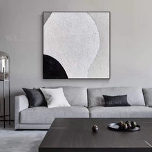 Загрузите изображение в программу просмотра галереи, Cuadros Nordic Abstract Black And White Wall Canvas Painting Hand Drawn Acrylic Oil Painting Art Hanging Picture For Living Room