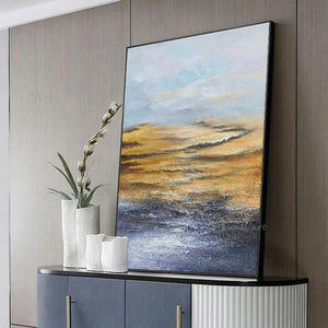 Abstract Landscape Wall Poster Canvas Art Modern Handmade Oil Painting Home Decoration Picture Living Room Bedroom Restaurant