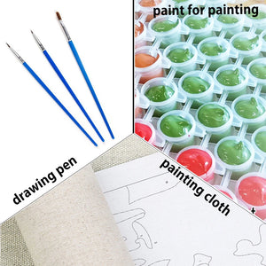 Fiori Morning Glory Tuilp Pittura fai da te con i numeri Kit Colori acrilici 50 * 70 Pittura a olio Nuovo design per bambini Arte della parete all'ingrosso