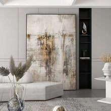 Laden Sie das Bild in den Galerie-Viewer, Wandkunst-Dekoration, moderne, schlichte strukturierte abstrakte Malerei, handgefertigte Leinwandkunst, rahmenloses Bild für Hotel, individuelle Kunstwerke