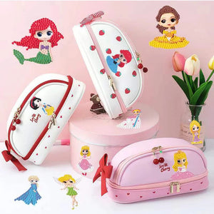 5D Diamond Painting Stickers Easy For Kids Disney Princess Diamond Art Diamond Mosaic Stickers by Numbers Kits for Children