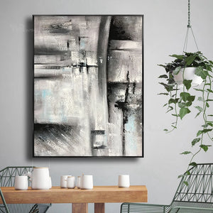 Nordic Abstract Decorative Painting Wall Art Poster Handmade Canvas Oil Painting Hanging In Living Room Porch Hotel Restaurant