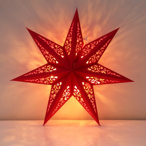 Luz de fiesta de estrella hueca de 45cm, rejilla de ventana, farol de papel, pantalla de estrellas, decoración colgante de jardín para fiesta de Navidad 2023