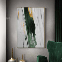 Laden Sie das Bild in den Galerie-Viewer, Abstract Green Picture For Home Decor Handmade Oil Painting On Canvas Wall Art Posters Hotel Decor Living Room Entrance Unframed