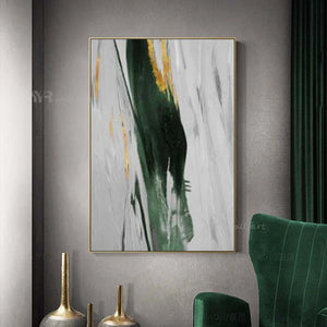 Abstract Green Picture For Home Decor Handmade Oil Painting On Canvas Wall Art Posters Hotel Decor Living Room Entrance Unframed