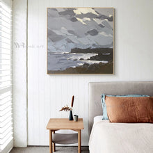 Carica l&#39;immagine nel visualizzatore della Galleria, Modern Home Decor Wall Art Canvas Handmade Abstract Oil Painting Thick Texture Mural For Living Room Bedroom Porch Restaurant