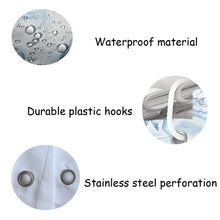 Laden Sie das Bild in den Galerie-Viewer, Kunst Boho Nordic Abstrakte Duschvorhang Wasserdichte Polyester Bad Vorhänge Tropische Blätter Palmen Vorhänge Für Badezimmer Dekor