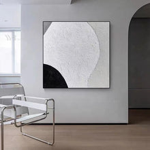 Загрузите изображение в программу просмотра галереи, Cuadros Nordic Abstract Black And White Wall Canvas Painting Hand Drawn Acrylic Oil Painting Art Hanging Picture For Living Room