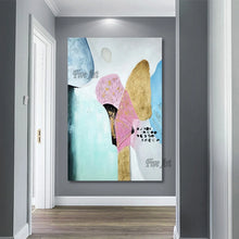 Charger l&#39;image dans la galerie, Home Wall Decoration Gold Foil Simple Abstract Oil Painting Modern Canvas Picture Hand Painted Acrylic Artwork Frameless