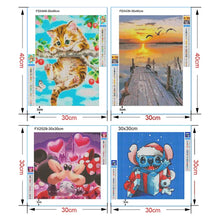 Cargar imagen en el visor de la galería, Pintura de diamante 5D, paisaje costero, Animal, mosaico de diamantes de imitación redondo completo, bordado de gemas artesanal, punto de cruz, regalo de decoración del hogar