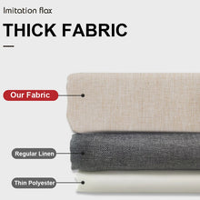 Load image into Gallery viewer, Imitation Linen Shower Curtain with Big Rings Bathroom Waterproof Thick Fabric Bath Curtains Bathtub Large Modern Bathing Cover