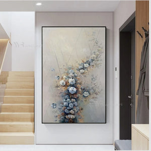 Unique Design Beautiful Flowers Piture For Gift Handmade Canvas Oil Painting Wall Art Poster Home Decor For Living Room Entrance