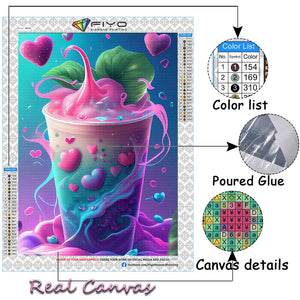 2023 neue Cartoon Candy Diamant Malerei Kit Diamant Mosaik Kuchen Tasse Handgemachte 5D DIY Stickerei Eis Mosaik Home Decor geschenk
