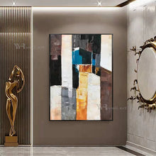 Laden Sie das Bild in den Galerie-Viewer, Wall Decor Poster Handmade Abstract Art Oil Painting Modern Acrylic Frameless Hanging Picture Living Room Bedroom Porch Mural