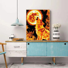 Laden Sie das Bild in den Galerie-Viewer, Tier 5D Diamant Malerei Wolf Katze Tiger Diamant Mosaik Tier Elefant Strass Stickerei Vollrundbohrer Kreuzstich Kit