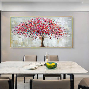 Arthyx, pintura al óleo de paisaje de árbol grande pintada a mano sobre lienzo, arte de pared abstracto moderno, imagen para sala de estar, decoración del hogar