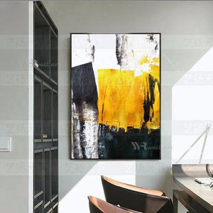 Handmade Textured Canvas Oil Painting Modern Abstract Decorative Poster for Living Room Sofa Bedroom Porch Hotel Wall Art Mural