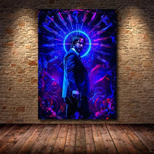 Carica l&#39;immagine nel visualizzatore della Galleria, Figura di film Dipinto su tela Immagini di John Wick Stampe e poster per soggiorno Decorazioni per la casa moderne Cuadros