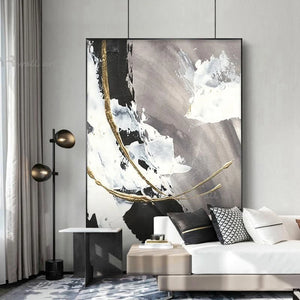 High-Quality Art Porch Hanging Painting Modern Abstract Minimalist Handmade Canvas Oil Painting Home Hotel Decor Mural Hot Sale