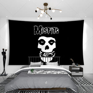 Bandiera per poster di Misfits Rock Band, sala da biliardo per giochi sospesa decorata con arazzo murale