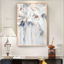 Laden Sie das Bild in den Galerie-Viewer, Wall Art Decor Canvas Picture Abstract Flowers Image Handmade Oil Painting Acrylic Hanging Poster Living Room Bedroom Restaurant