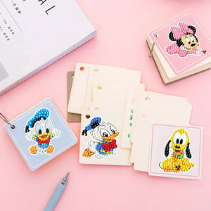 DIY pegatinas de pintura de diamantes para niños 5D Mickey Minnie diamante arte mosaico adhesivo por números Kit niños juguete para regalo Decoración