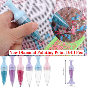 Bolígrafo de punto de pintura de diamante 5D con diamante DYI, accesorios de bolígrafo de pintura de diamante, herramienta de bordado de dibujo de punto de cruz