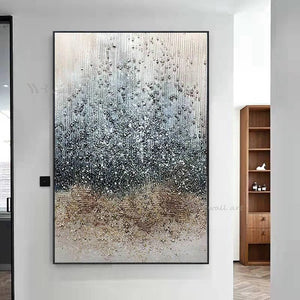 Handmade Art Abstract Texture Oil Painting Nordic Modern Acrylic Canvas Decorative Mural Living Room Bedroom Aisle Custom Poster