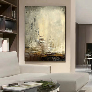 Upscale Nordic Abstract Painting Natural Scenery Handmade Oil Painting Home Decoration For Bedroom Dining Room Living Room Mural