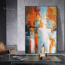 Laden Sie das Bild in den Galerie-Viewer, Wall Art Decor Oil Painting Handmade Canvas Poster Modern Abstract Aesthetics Mural Living Room Bedroom Hotel Fashion Picture