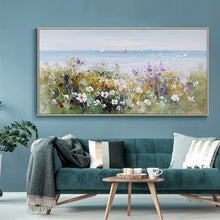 Laden Sie das Bild in den Galerie-Viewer, Messerblume, abstraktes Ölgemälde, Wandkunst, Heimdekoration, Bild, Handgemälde auf Leinwand, 100 % handgemalt, ohne Rand