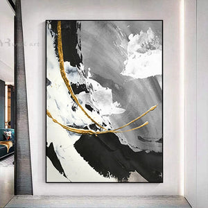 High-Quality Art Porch Hanging Painting Modern Abstract Minimalist Handmade Canvas Oil Painting Home Hotel Decor Mural Hot Sale