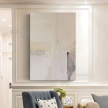 Laden Sie das Bild in den Galerie-Viewer, Abstract Beige Art Oil Painting Handmade Canvas Wall Decor Poster Modern Acrylic Mural Living Room Bedroom Hotel Custom Picture