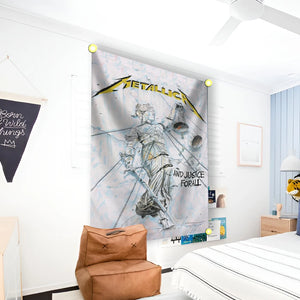 M-M Arazzo Rock Band Banner Decorazione estetica Heavy Metal Decorazione camera da letto Accessori estetici per la casa Art