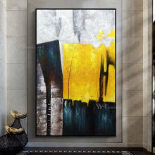 Cargar imagen en el visor de la galería, Handmade Textured Canvas Oil Painting Modern Abstract Decorative Poster for Living Room Sofa Bedroom Porch Hotel Wall Art Mural