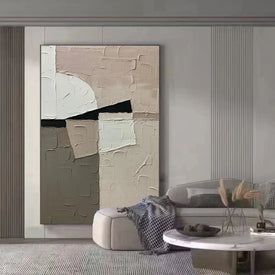 Nordic Home Decor Oil Painting 100% Hand Drawn Abstract Image Modern Minimalist Canvas Picture Wall Art Hanging Artwork for Room