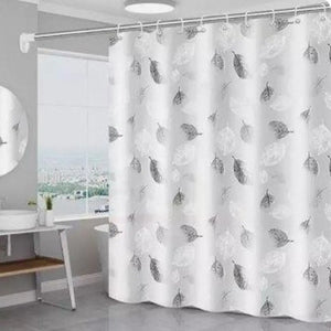 YOUZI-cortina de ducha PEVA con ganchos, ojales de Metal a prueba de herrumbre, impermeable, patrones de hojas ombré, cortina de ducha para Baño