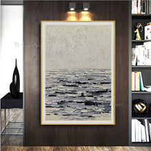 Загрузите изображение в программу просмотра галереи, Cuadros Para el hogar Abstract Oil Painting Handmade On Canvas Texture Seascenery Wall Art Poster Picture For Living Room Proch