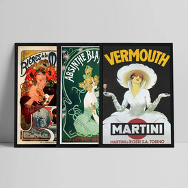 Stile vintage Vermouth Vino Stampa poster Retro Wall Art Canvas Painting Stampa Bevanda Pubblicità Immagine Bar Decorazione
