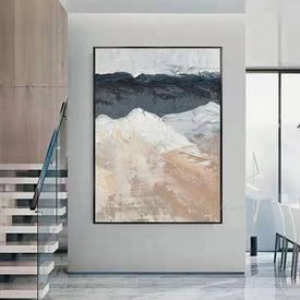 Abstract Oil Painting 100% Handmade Canvas Wall Art Decoration Poster Modern Minimalist Aesthetic Mural for Living Room Porch