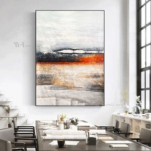 New Abstract Minimalist Art Oil Painting 100% Hand Painted Canvas Poster Home Hotel Aesthetics Mural Living Room Bedroom Picture