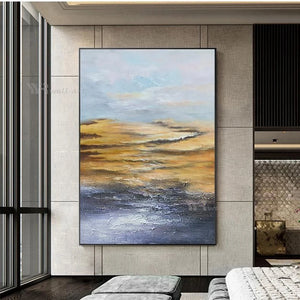 Abstract Landscape Wall Poster Canvas Art Modern Handmade Oil Painting Home Decoration Picture Living Room Bedroom Restaurant