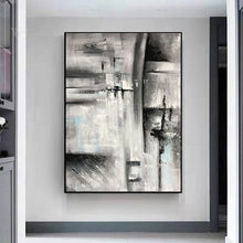 Carica l&#39;immagine nel visualizzatore della Galleria, Nordic Abstract Decorative Painting Wall Art Poster Handmade Canvas Oil Painting Hanging In Living Room Porch Hotel Restaurant