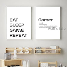 Carica l&#39;immagine nel visualizzatore della Galleria, Videogioco Wall Art Canvas Poster Stampe Gaming Room Decor, Videogioco Party Art Pittura Immagini Decorazione murale della stanza dei ragazzi