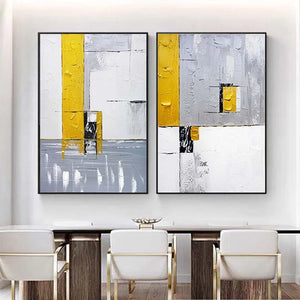 Nordic Abstract Gray Wall Posters Handmade Canvas Oil Paintings For Living Room Wall Art Texture Hanging Pictures Mural Bedroom