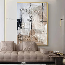 Carica l&#39;immagine nel visualizzatore della Galleria, Nordic Art Mural Canvas Poster For Wall Decor Picture Handmade Oil Painting Home Aesthetics Hanging Image Living Room Bedroom