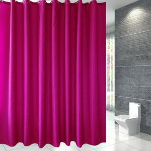 Cortinas de ducha modernas de color morado y rojo, cortina para el baño de tela impermeable de poliéster con ganchos, cubierta de baño ancha y grande para bañera y baño