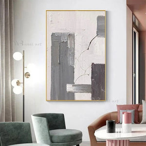 High Quality Handmade Canvas Oil Painting Modern Simple Abstract Decorative Hanging Poster Wall Art Custom Mural for Home Hotel